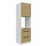 Vysoká skříňka pro vestavnou troubu Cremona 60 DPS-210 3S 1F - Premium Box Barva korpusu: Bílá, Barva dvířek: Dub Cremona