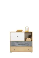 Komoda Step ST6 Barva korpusu + barva dveří: Dub biscuit / bílá / šedá