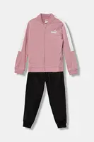 Dětská tepláková souprava Puma Poly Baseball Suit růžová barva, 686302
