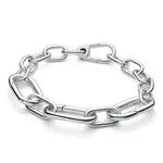 Pandora Výrazný článkový náramek ze stříbra na přívěsky Me 593854C00 17,5 cm