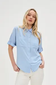 Marisse Women's Shirt L-Ko-4624 L.Blue