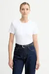 Bavlněné tričko Calvin Klein dámské, bílá barva, LV044C216G