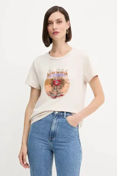 Bavlněné tričko Guess