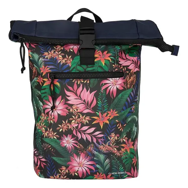 Veľký rolovací batoh New Rebels Tropic, polyuretán, na notebook 15" − tmavo modrá 17l