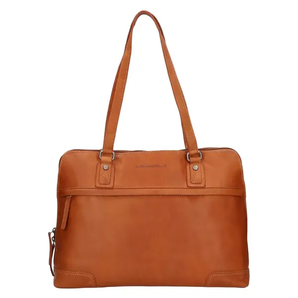 Dámská kožená kabelka na notebook The Chesterfield Brand Alice - koňak