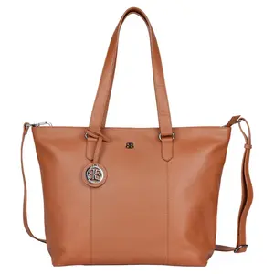 Dámská kožená kabelka Bellicci Tinna - koňak