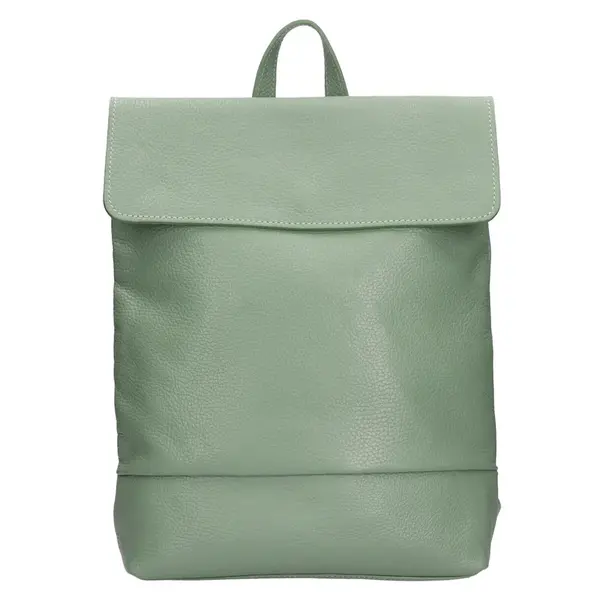 Dámsky kožený batoh Italia Jenny - zelená