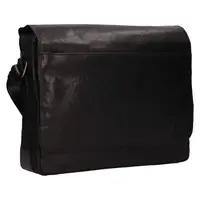 Pánska kožená taška cez rameno Lagen Noes - čierna