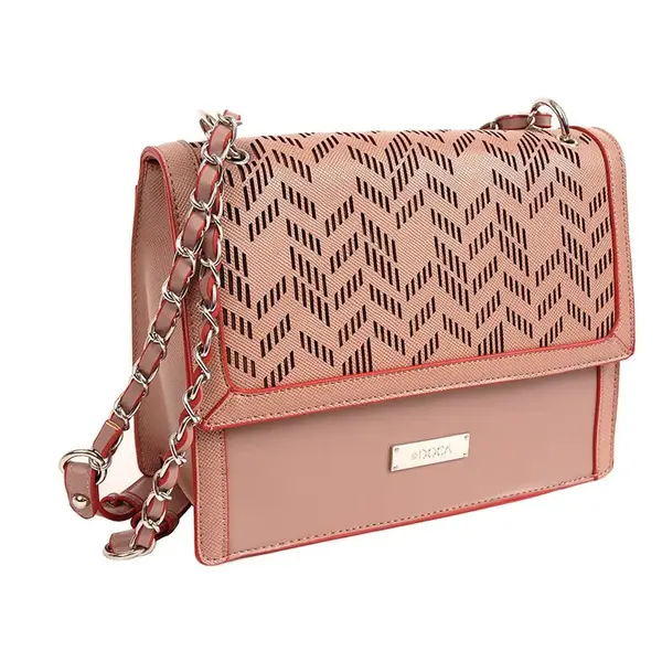 Dámska crossbody kabelka Doca 13916 - ružová
