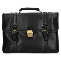 Pánska kožená aktovka Katana Maness - čierna