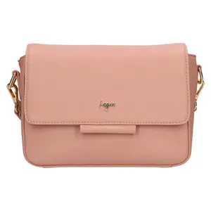 Dámská kožená kabelka Lagen Mareta - růžová