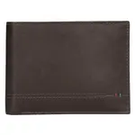 Kožená pánská peněženka Lerros Roman - tmavě hnědá