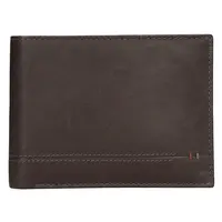 Kožená pánská peněženka Lerros Roman - tmavě hnědá
