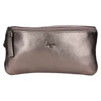 Dámská kožená ledvinka Lagen Lone - stříbrná