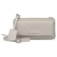 Dámská kožená crossbody kabelka s peněženkou Burkely Ziza - krémová