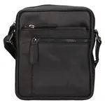 Pánská kožená taška přes rameno Greenwood Paulo - černá