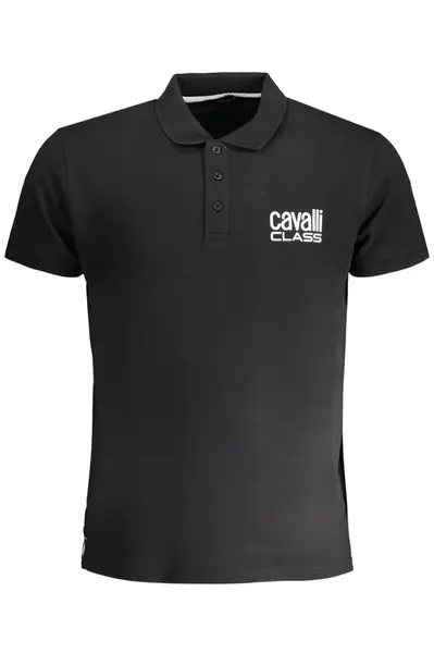 Čierne pánske polo tričko Cavalli Class