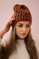 Kesi Čapica s fleece Merry K225 hnedá