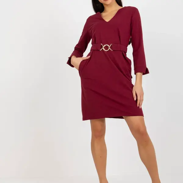 Dress-TW-SK-BL-1011.17-burgundy