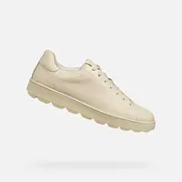 Cream men's sneakers Geox Spherica ECUB-1 - Men