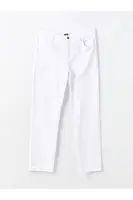LC Waikiki LCW Kids Buxe White Adjustable Waist Elastic Boy Trousers