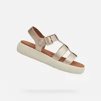 Gold women's sandals Geox Camalei - Women's