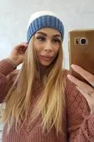 marka niezdefiniowana Čapica s fleece Bibiana K264 fialová + biela