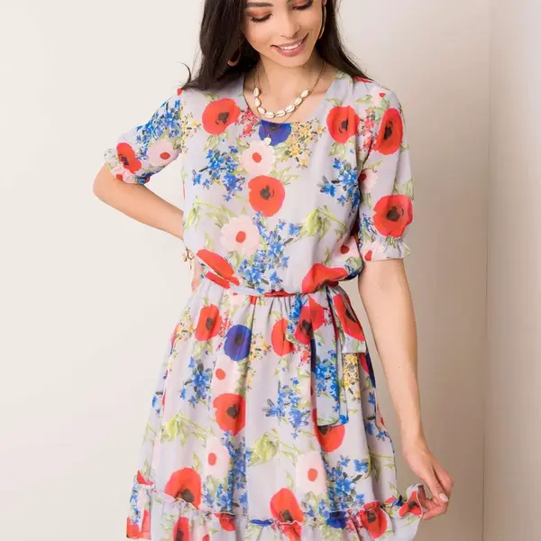 Dress-LK-SK-507626.70-light gray