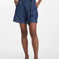 Orsay Navy Blue Women's Denim Shorts - Women's