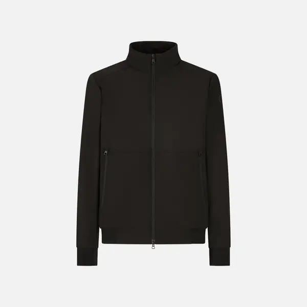 Men's Black Quilted Jacket Geox Spherica - Mens