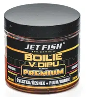 Jet fish boilie v dipu premium clasicc 200 ml 20 mm - švestka česnek