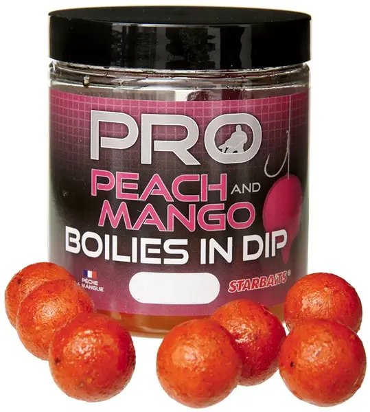 Starbaits boilies in dip probiotic peach mango 150 g - 24 mm