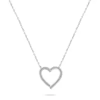 Brilio Silver Okouzlující stříbrný náhrdelník se srdíčkem NCL33W