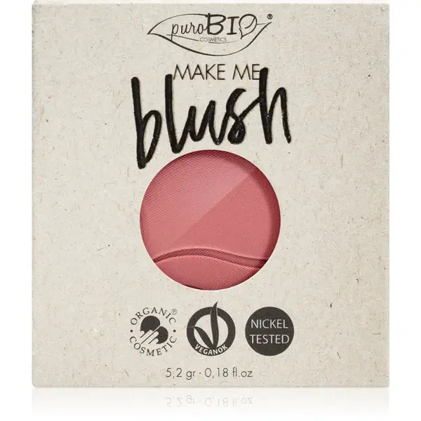 puroBIO Cosmetics Long-lasting Blush Refill dlouhotrvající tvářenka náplň 5.2 g