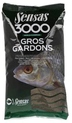 Sensas krmítková směs 3000 gros gardons 1 kg-velká plotice černá jemná