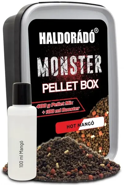Haldorádó pelety monster pellet box 400 g 2 mm - hot mango