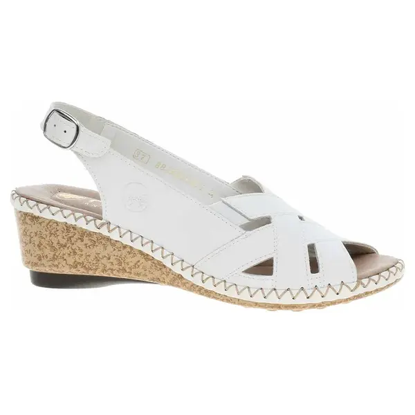 Dámské sandály Rieker 66189-80 weiss 39