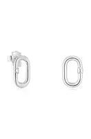Strieborné náušnice Tous Hold Oval