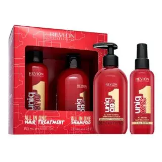 Revlon Professional Uniq One All in One Treatment & Shampoo sada pro hebkost a lesk vlasů 150 ml + 230 ml