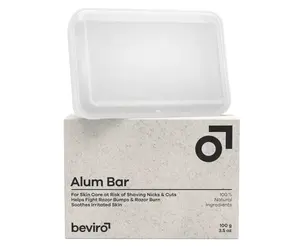 Kamencový blok pro zacelení drobných ran po holení Beviro Alum Bar - 100 g + dárek zdarma