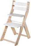 WOOD PARTNER Rostoucí židle SANDY natur/ bílá
