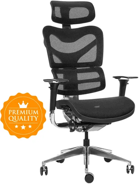 MERCURY Ergonomická kancelářská židle ARIES JNS-701, černá