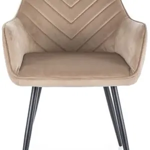 SIGNAL Jídelní židle FIG VELVET béžová