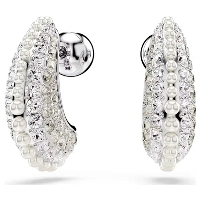 Swarovski Visací náušnice s krystaly a křišťálovými perlami Sublima Tear Drop 5692107