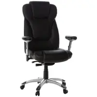 MID.YOU KANCELÁŘSKÉ KŘESLO, vzhled kůže, barvy stříbra, černá