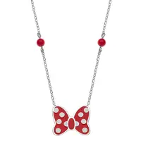 Disney Krásný stříbrný náhrdelník Minnie Mouse NS00017SQNL-157C