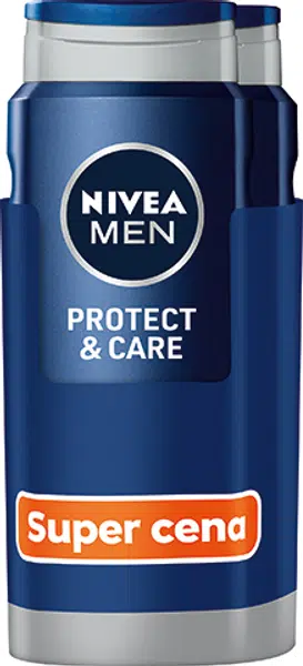 Nivea Sprchový gel pro muže Men Protect & Care 2 x 500 ml