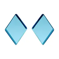 Preciosa Ocelové náušnice Fragmentum s modrým kříšťálem 7375 67