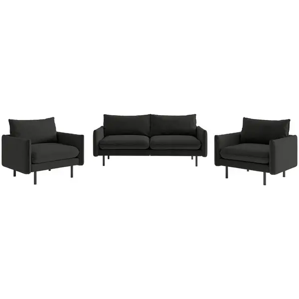 Livetastic SEDACÍ SESTAVA, textil, tmavě šedá