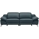 Celina Home TŘÍMÍSTNÁ POHOVKA, tmavě modrá, pravá kůže